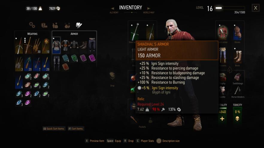 《巫師3次世代版》移除物品等級需求MOD