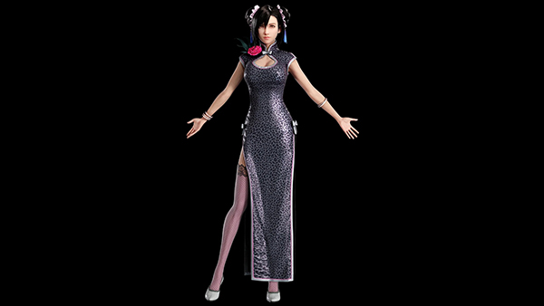 《最終幻想7：重制版》蒂法性感中式豹紋旗袍MOD