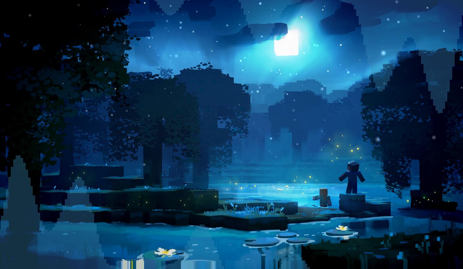 《Wallpaper Engine》我的世界美麗夜色光影材質(zhì)動(dòng)態(tài)壁紙
