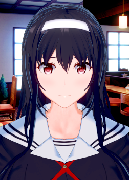 《戀活Sunshine》路人女主黑長直美少女霞之丘詩羽MOD