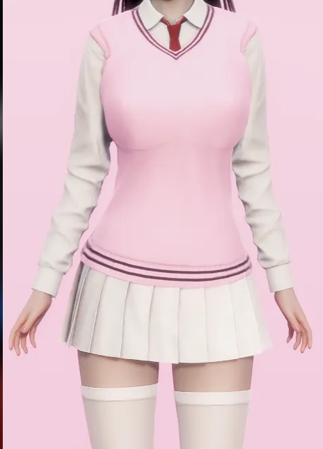 《ROOM Girl》學(xué)生制服粉MOD