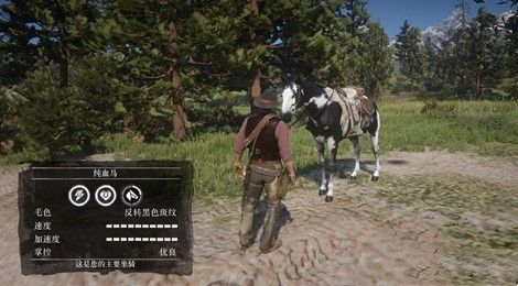 《荒野大鏢客2》純血反轉黑斑替換為黑白花阿拉伯馬MOD