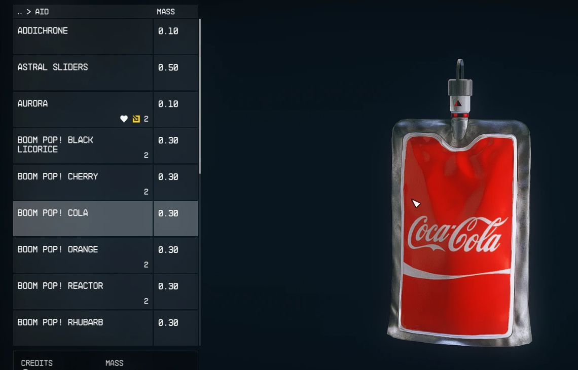 《星空》修改飲料品牌MOD