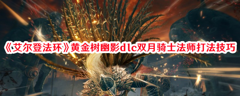 《艾爾登法環》黃金樹幽影dlc雙月騎士法師打法技巧