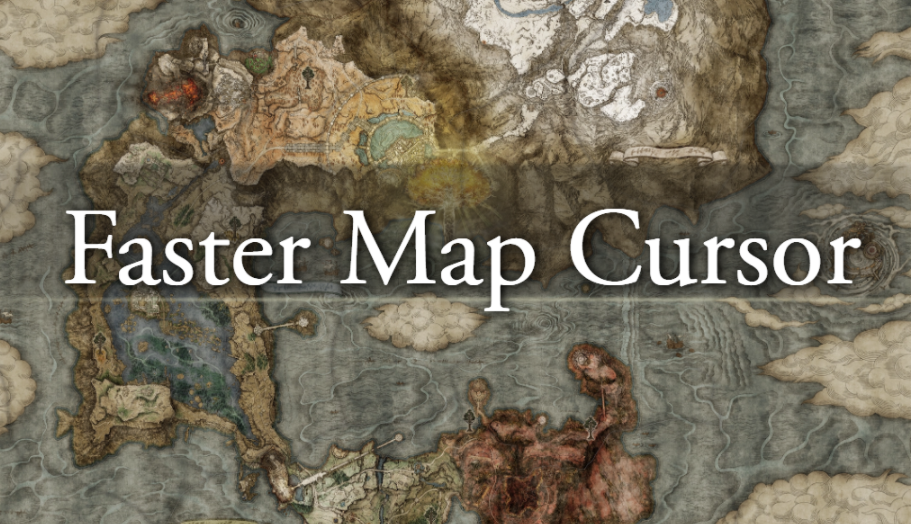 《艾爾登法環》更快的地圖光標MOD