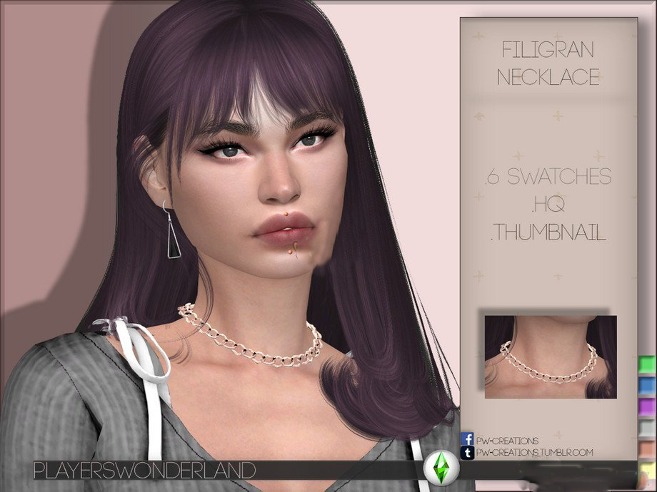 《模擬人生4》精致圓環項鏈MOD