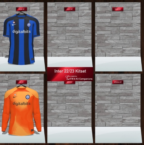 《FIFA 22》國際米蘭2022-23賽季主場球衣包