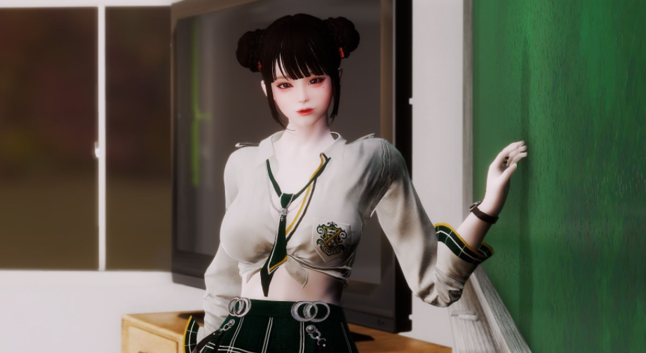 《上古卷軸5：天際重制版》韓風(fēng)女隨從希婭MOD