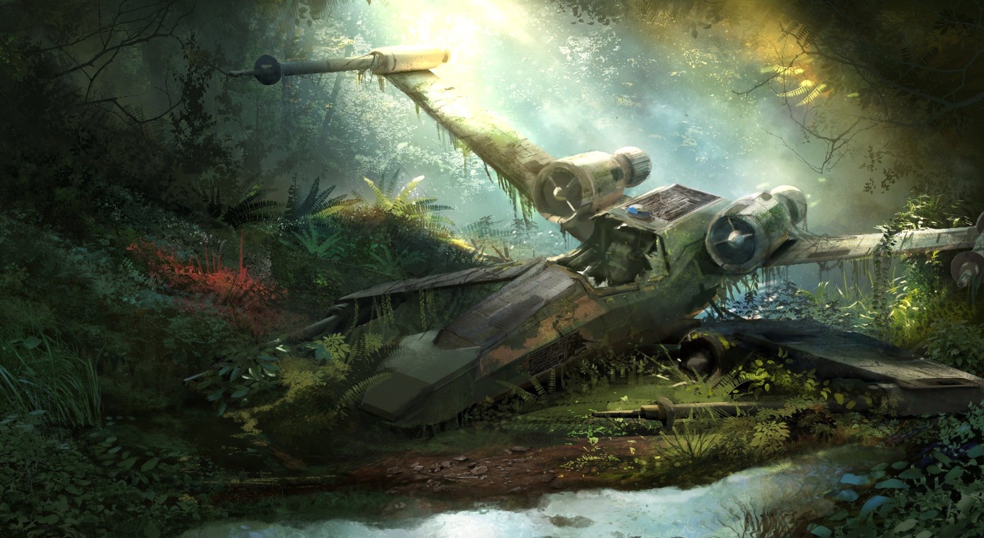 《Wallpaper Engine》星戰(zhàn)戰(zhàn)損的X-Wing飛船動(dòng)態(tài)壁紙