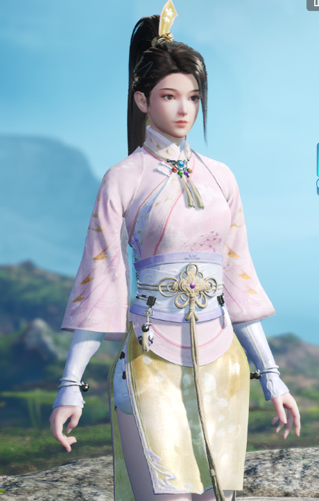 《仙劍奇?zhèn)b傳7》月清疏櫻落少女粉服飾MOD[正式版]