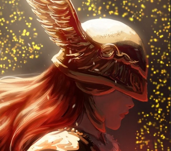 《艾爾登法環(huán)》女武神側(cè)臉肖像同人壁紙