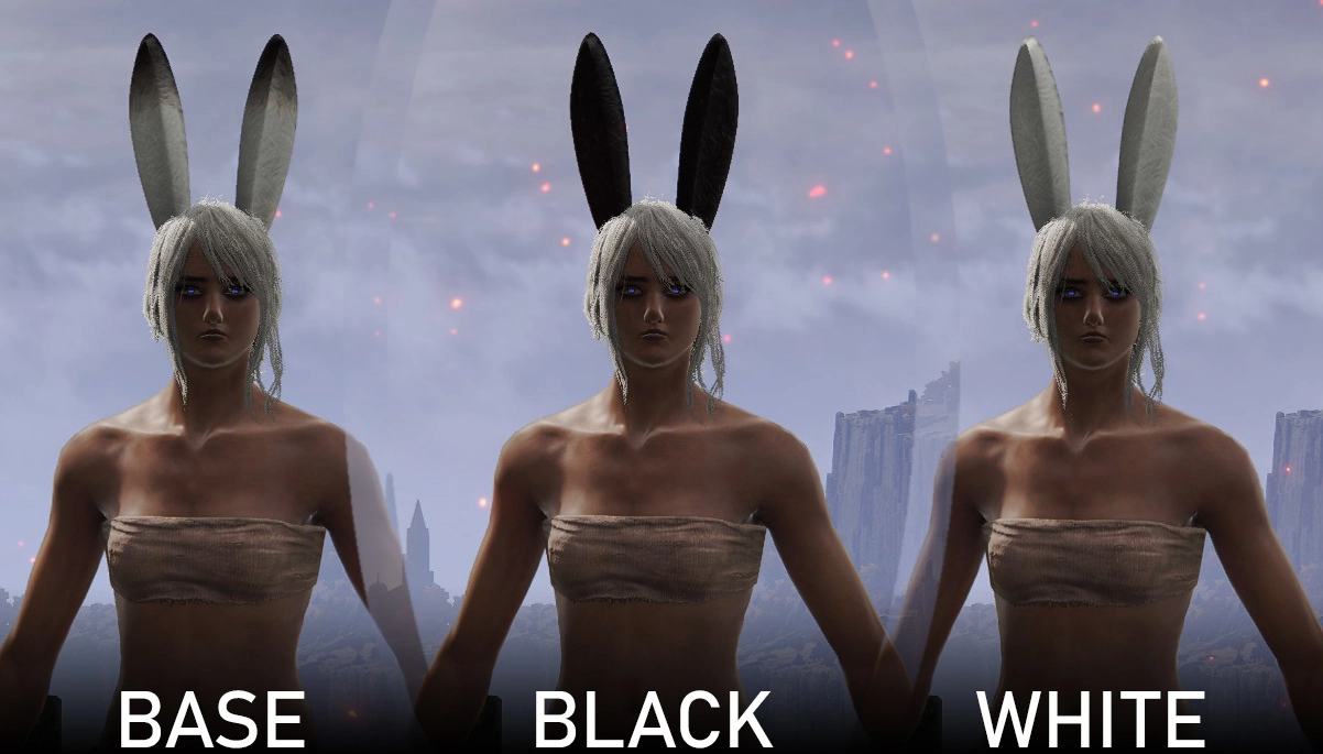 《艾爾登法環》可愛兔耳替換頭盔MOD