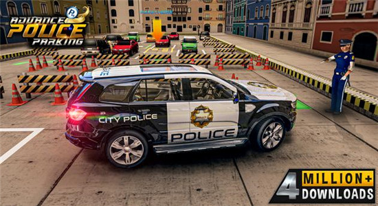 先進(jìn)的警車停車場(chǎng)