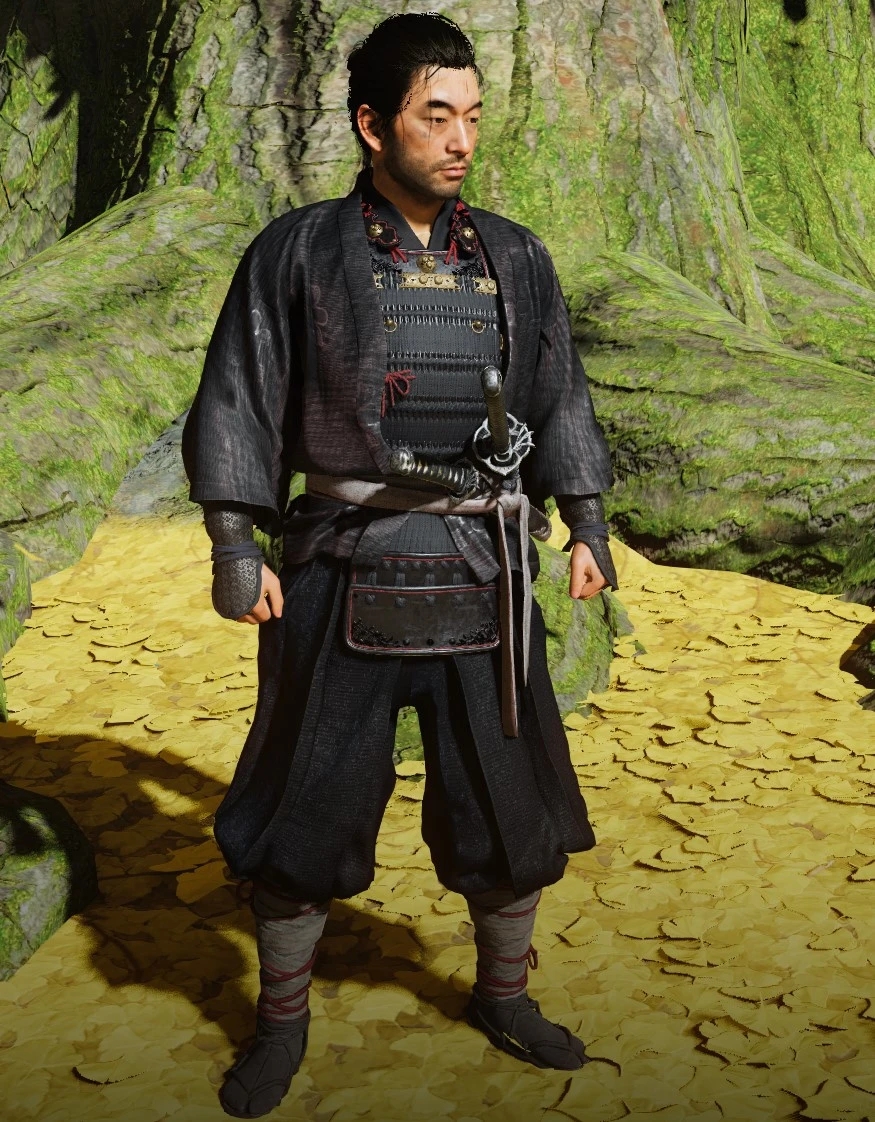 《對馬島之魂：導演剪輯版》劍圣鎧甲黑色著色MOD