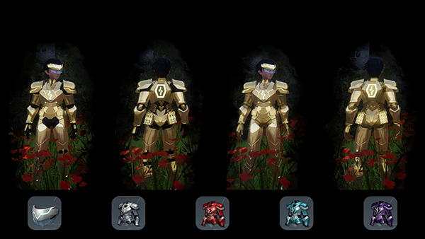 《幻獸帕魯》男女黃金盔甲和頭盔包MOD