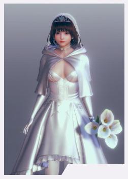 《AI少女》黑色短發婚紗白絲美少女MOD