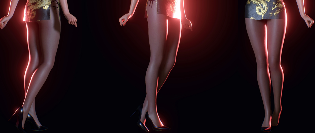 《生化危機2：重制版》克萊爾龍紋旗袍性感黑絲MOD[僅支持舊版本]