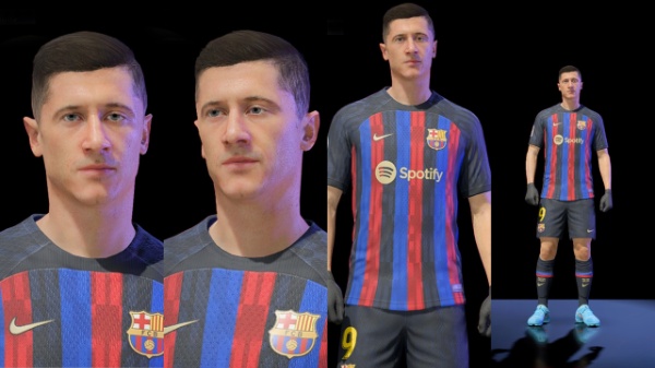 《FIFA 22》萊萬多夫斯基臉型補丁