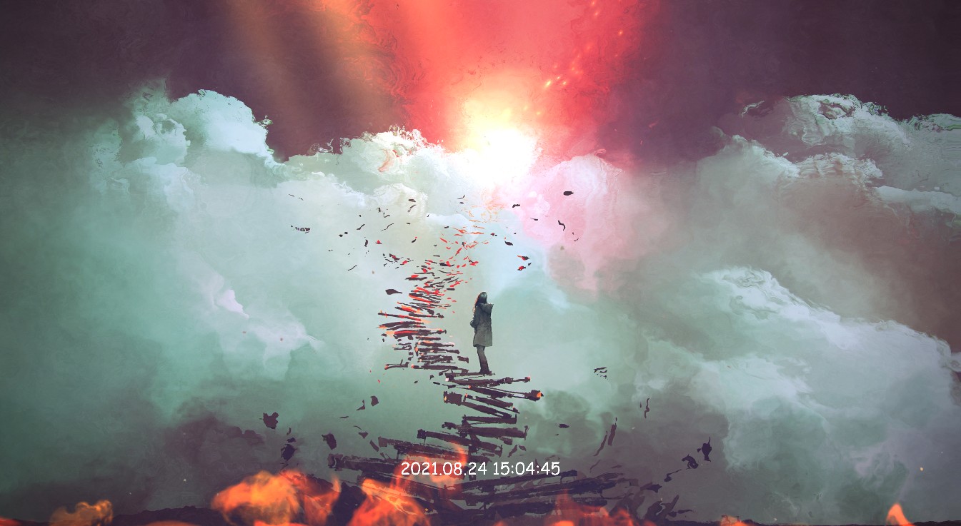 《Wallpaper Engine》奇幻風天空階梯動態壁紙