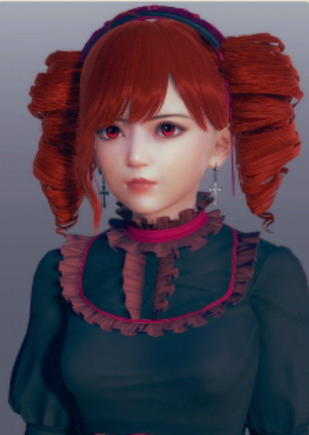 《AI少女》紅發雙馬尾哥特美少女MOD