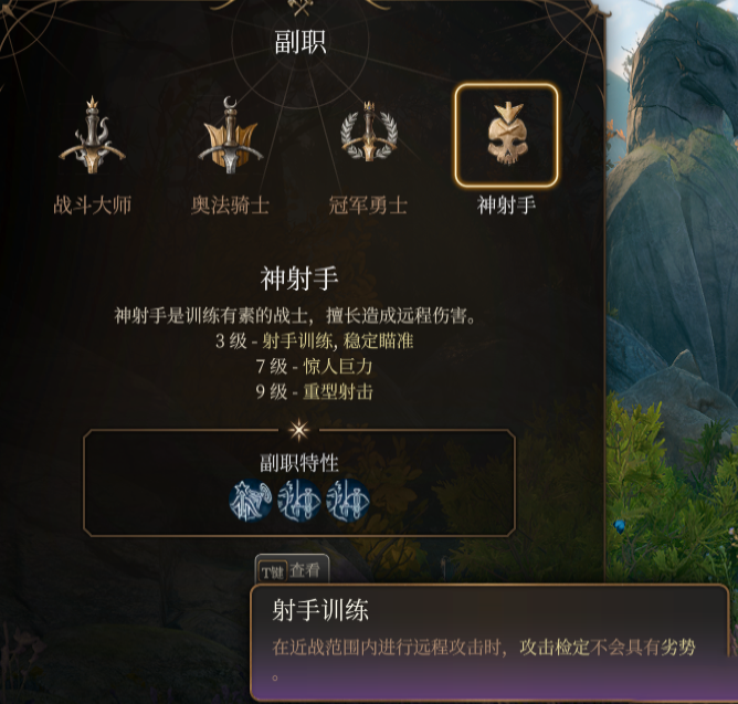 《博德之門3》戰士子職：神射手MOD
