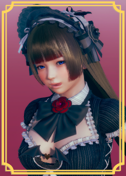 《AI少女》褐色披肩發(fā)黑色哥特裙少女MOD