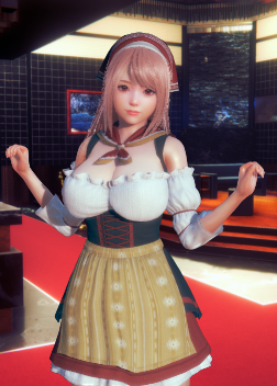 《AI少女》粉色披肩發女仆裝小姐姐MOD