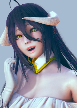 《AI少女》黑色長發金色貓眼雅兒貝德MOD