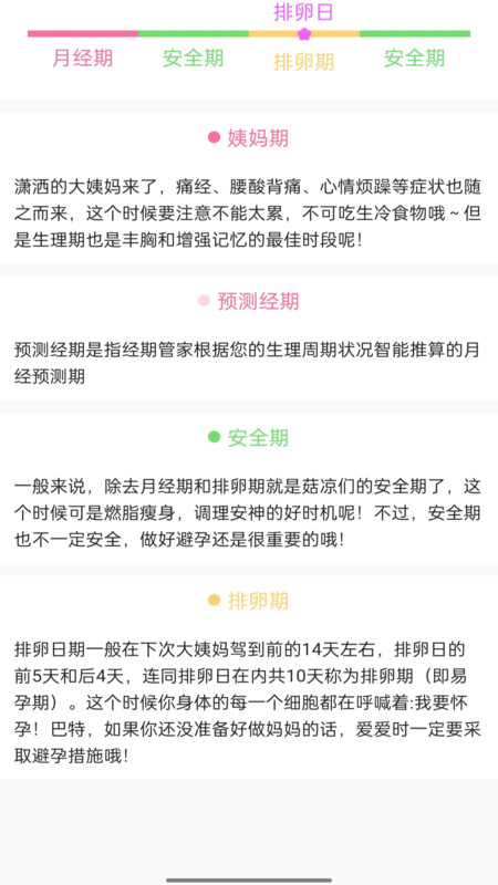 安心經(jīng)期