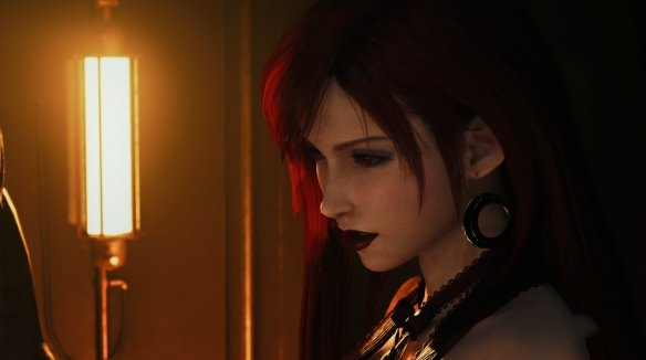 《最終幻想7：重制版》蒂法暗黑系紅衣紅唇黑發(fā)MOD