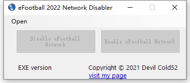 《eFootball 2022》阻止自動(dòng)聯(lián)網(wǎng)的工具v3.1[支持1.1.2.0]