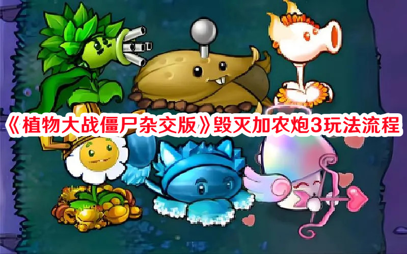 《植物大戰(zhàn)僵尸雜交版》毀滅加農炮3玩法流程