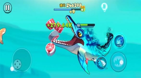 模擬鯊魚狩獵求生