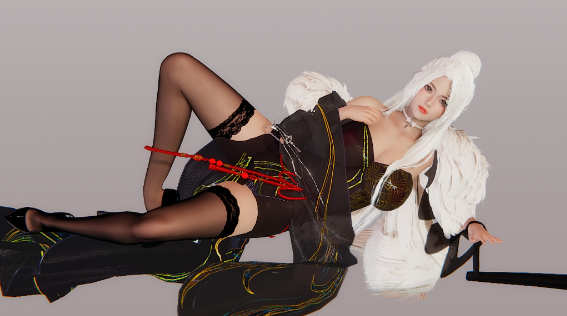 《甜心選擇2》古風白發雪山花狐MOD