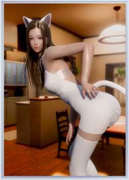 《ROOM Girl》金色長發白貓少女MOD