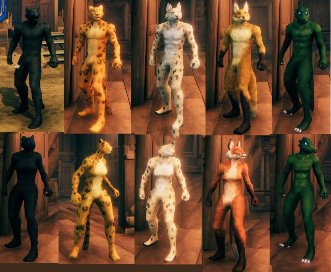 《Valheim：英靈神殿》獸人皮膚包MOD