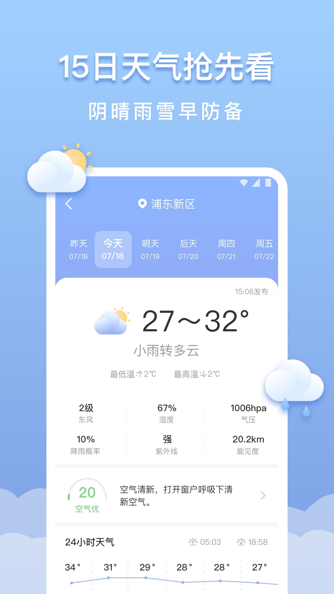 晴云天氣