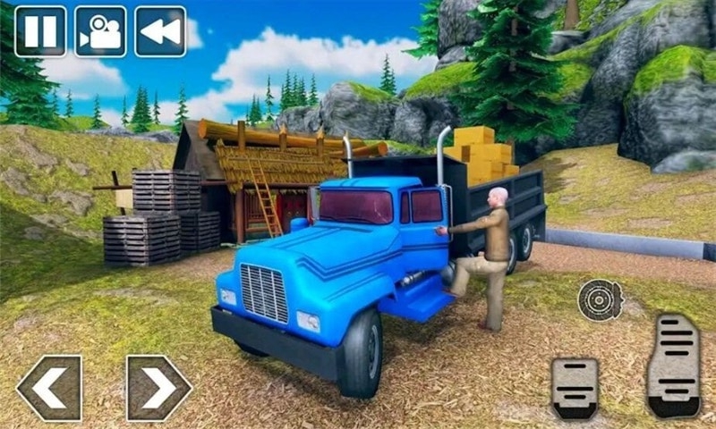 卡車(chē)貨車(chē)登山模擬