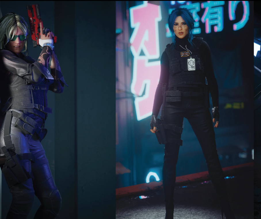 《賽博朋克2077》美式探員服裝MOD
