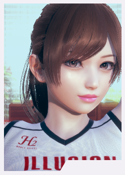 《AI少女》棕色馬尾白色運動服御姐MOD
