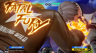 《拳皇15》特瑞頂點超殺背后標志替換MOD