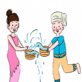 潑水節(jié)表情包圖片大全