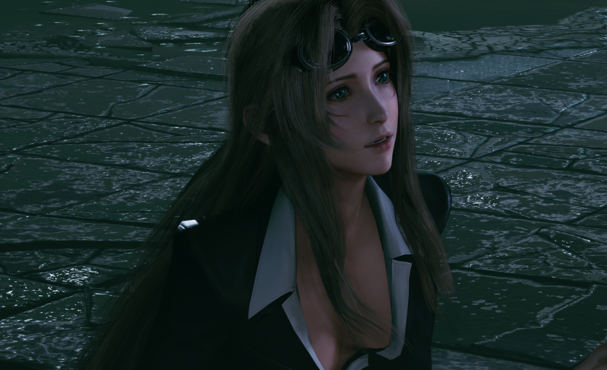 《最終幻想7：重制版》愛麗絲cos神羅保鏢雷諾MOD