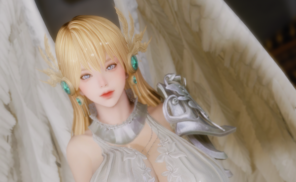 《上古卷軸5：天際重制版》純潔金發天使女隨從碧翠絲MOD