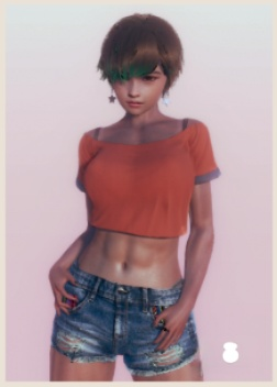 《AI少女》性感火辣短發佳人MOD