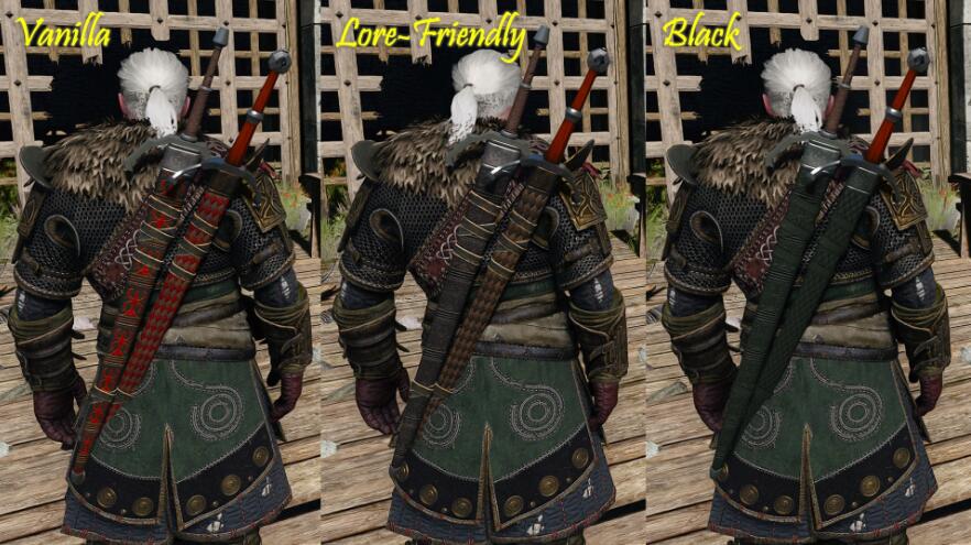 《巫師3次世代版》符合原著的劍鞘MOD