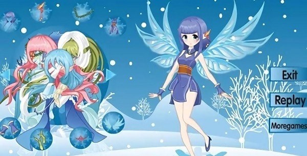 美麗冬日雪仙子