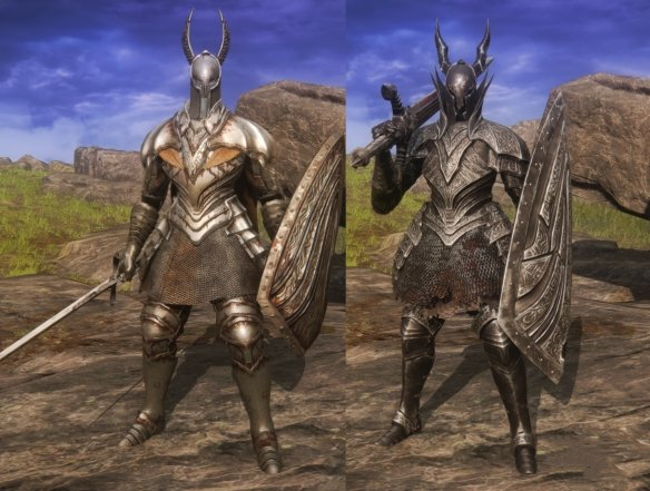 《艾爾登法環(huán)》黑魂3黑騎士與銀騎士套裝MOD