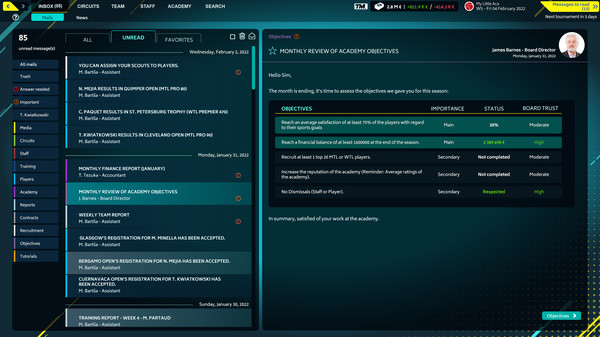 網(wǎng)球經(jīng)理2022