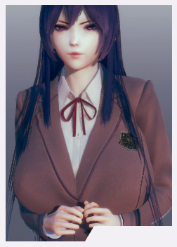 《AI少女》清純學生會制服學姐MOD